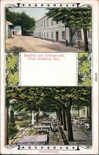 Walddorf-Kottmar 2 Bild: Gasthof zum Kottmarwald b Eibau Zittau 1908