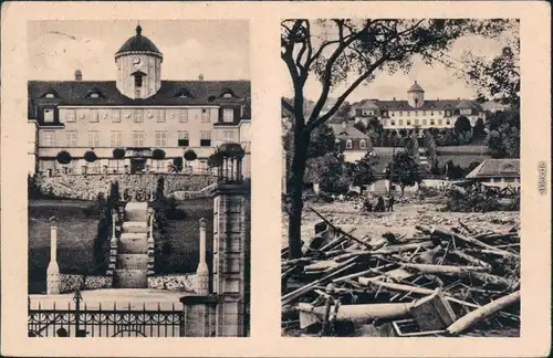 Bad Gottleuba-Berggießhübel Vor dem Eingang zur Heilstätte (vor  Unwetter) 1928