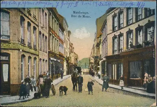 CPA Ansichtskarte  Maubeuge Rue de Mons 1917