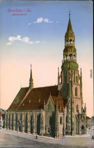 Ansichtskarte Zwickau Marienkirche 1937