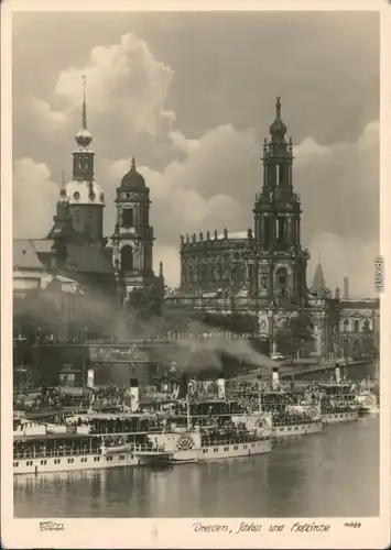 Ansichtskarte Dresden Dampferparade 1954 Walter Hahn:5654