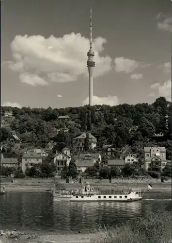 Pappritz-Dresden Fernsehturm, Sächsische Dampfschifffahrt (Weiße Flotte) 1962