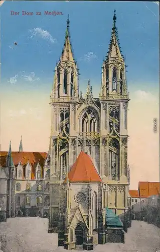 Ansichtskarte Meißen Dom 1918