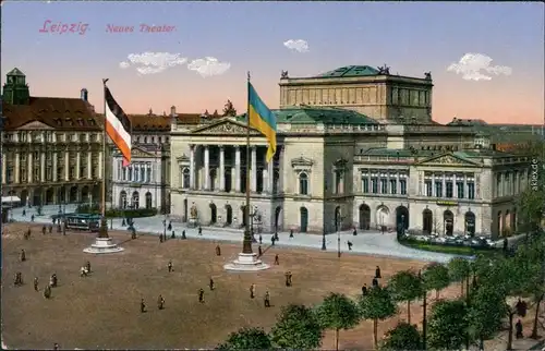 Ansichtskarte Leipzig Neues Theater 1910