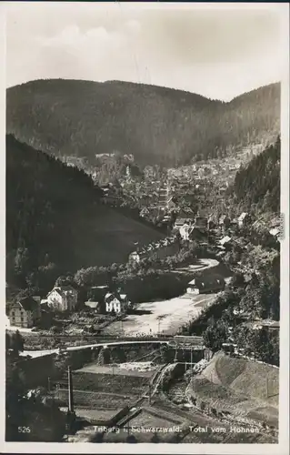 Ansichtskarte Triberg im Schwarzwald Panorama-Ansicht vom Hohnen 1925