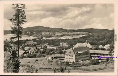 Ansichtskarte Bad Liebenstein Heinrich-Mann-Sanatorium 1956
