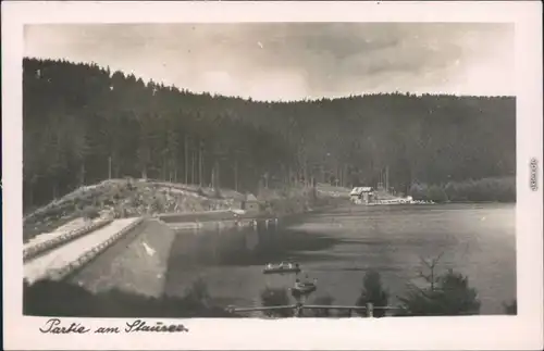 Ansichtskarte Scheibe-Alsbach Partie am Stausee 1953