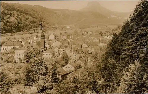 Ansichtskarte Porschdorf-Bad Schandau Panorama mit Lilienstein 1960