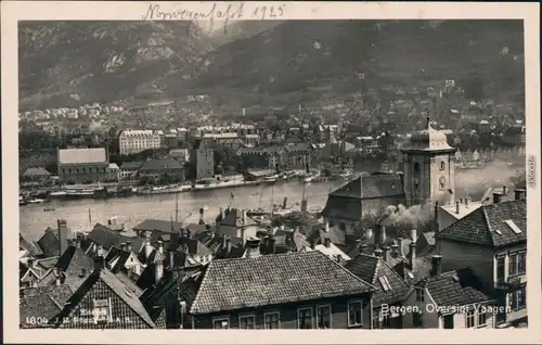 Ansichtskarte Bergen Bergen Panorama 1925