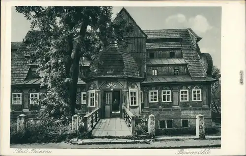 Ansichtskarte Bad Reinerz Duszniki-Zdrój Partie an der Papiermühle 1932 
