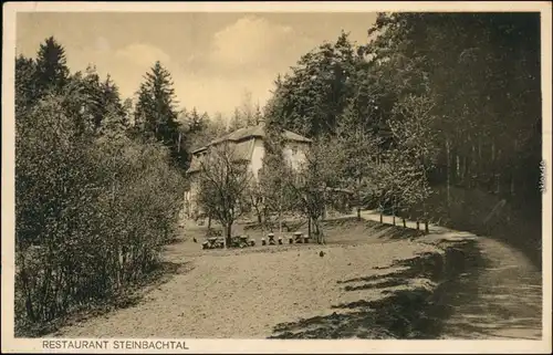 Bernstadt a. d. Eigen Restaurant Steinbachtal b Görlitz Oberlausitz 1922