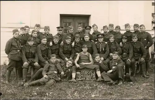  Soldaten: Gruppenbilder/Soldatengruppe - Stara - 1. Para - Tschechien 1937