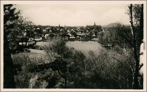 Ansichtskarte Hirschberg am See Doksy Blick auf die Stadt 1932 