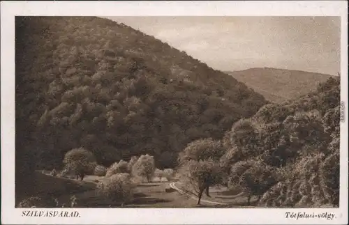 Ansichtskarte Szilvasvard Tal mit Hügeln - Landschaft 1937