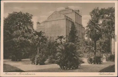 Ansichtskarte Herrenhausen-Hannover Palmenhaus 1901