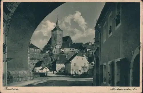 Ansichtskarte Bautzen Budyšin Michaeliskirche 1930