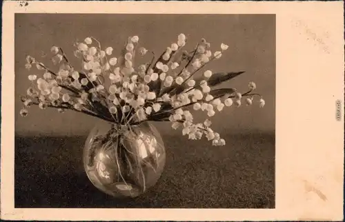Ansichtskarte  Blumen in Vase Kunst Zeitgeschichte 1937
