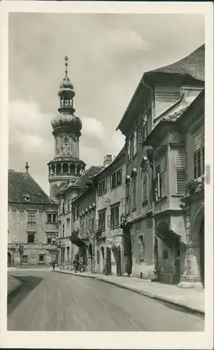 Ansichtskarte Ödenburg Sopron Straßenpartie 1934 