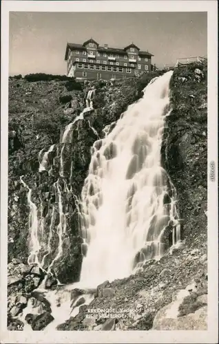 Spindlermühle Špindlerův Mlýn | Spindelmühle Elbfall  Elbfallbaude vodopád 1930