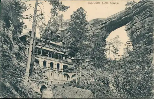 Ansichtskarte Tetschen-Bodenbach Decín Prebischtor 1912
