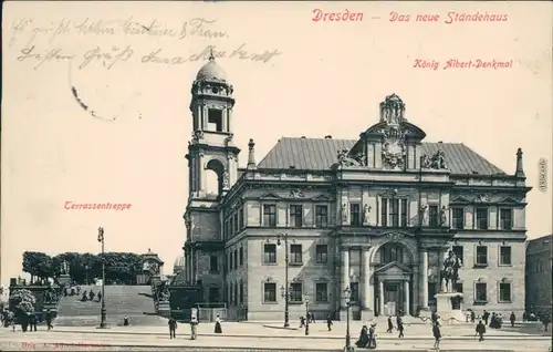 Ansichtskarte Innere Altstadt-Dresden Das neue Ständehaus 1920