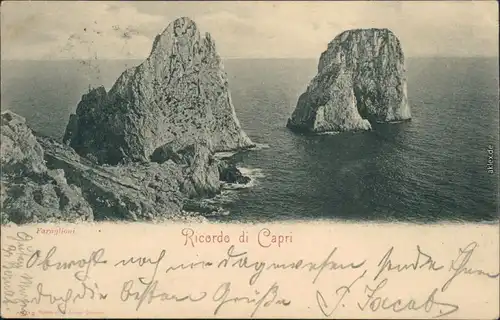 Ansichtskarte Capri Ricordo di Capri Vintage Postcard  1899