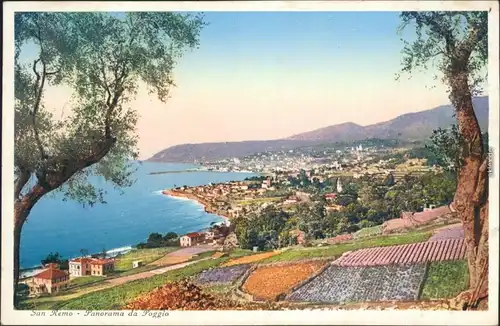 Ansichtskarte San Remo Sanremo Blick auf die Stadt 1914