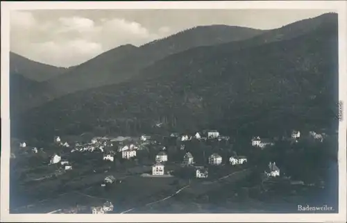 Ansichtskarte Badenweiler Blick auf die Stadt 1946