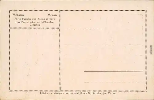 Ansichtskarte Meran Merano Das Passeirertor 1923