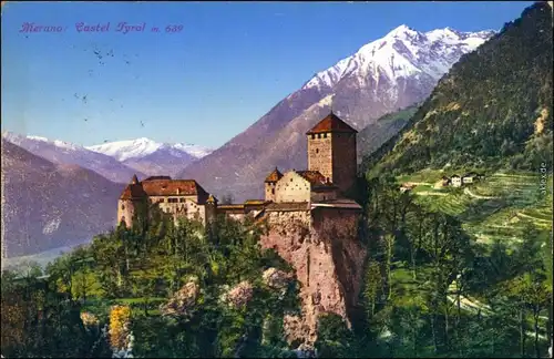 Ansichtskarte Meran Merano Castel Tyrol 1928