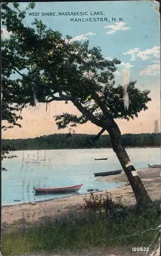 Ansichtskarte Manchester Massabesic Lake/See 1912