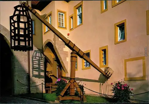 Rothenburg ob der Tauber Kriminalmuseum: Tauchgestell mit Käfig 1980
