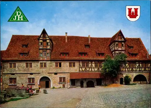 Ansichtskarte Rothenburg ob der Tauber Jugendherberge Spitalhof 1980