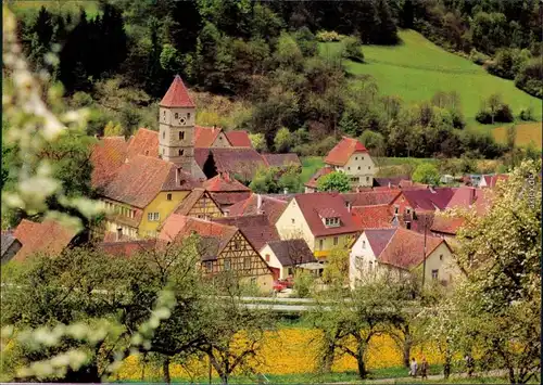 Ansichtskarte Rothenburg ob der Tauber OT Detwang 1980