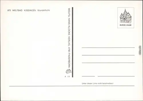 Ansichtskarte Bad Kissingen Wandelhalle 1980