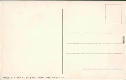 Ansichtskarte Stuttgart Panorama, von der Gerokstrasse gesehen 1920