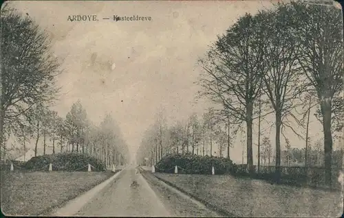 Ansichtskarte Ardoye Kasteeldreve - Straße 1914 
