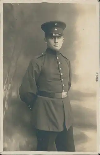 Ansichtskarte  Junger Soldat - 1. WK, Photograph 1917 