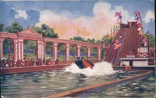 Ansichtskarte London The Chute Earls Court Thrill Ride 1903
