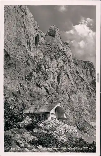 Ansichtskarte Marktschellenberg Schellenberger Eishöhlenhütte 1955