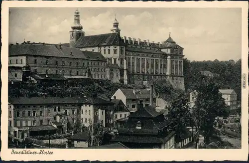 Ansichtskarte Braunau Broumov Benediktiner-Kloster 1938