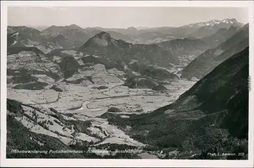 Ansichtskarte Dachstein Blick ins Salzachtal und Dachstein 1955