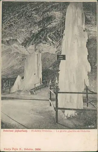 Ansichtskarte Dobschau Dobsina Eishöhle 1907