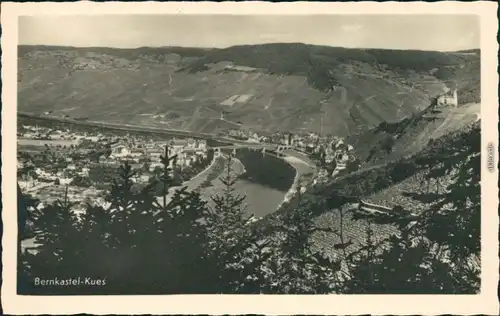 Ansichtskarte Bernkastel-Kues Berncastel-Cues Blick auf die Stadt 1932 