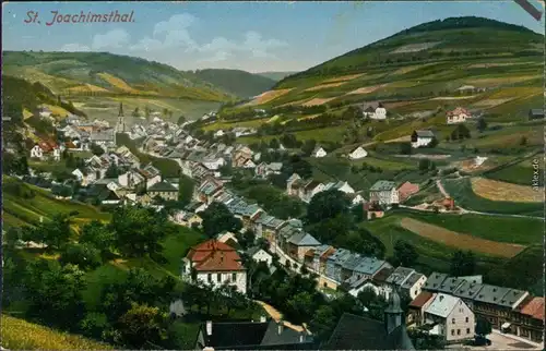 Ansichtskarte Sankt Joachimsthal Jáchymov Blick auf die Stadt 1910