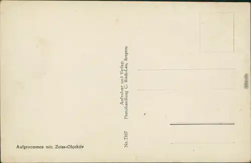 Ansichtskarte Bregenz Pfänder Hotel mit Bregenzerwald 1940