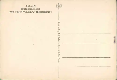 Ansichtskarte Charlottenburg-Berlin Tauentzienstraße- belebt 1934 