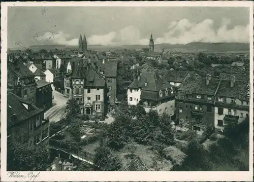 Ansichtskarte Weiden (Oberpfalz) Blick auf den Platz - Stadt 1937 