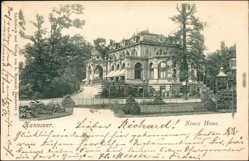 Ansichtskarte Hannover Neues Haus - Villa 1901