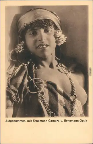 Ansichtskarte  Nackte exotische Frau Erotik, Erotika - Orient 1924 